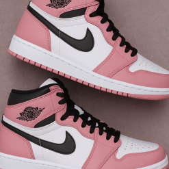 Air Jordan 1 White Pink Black