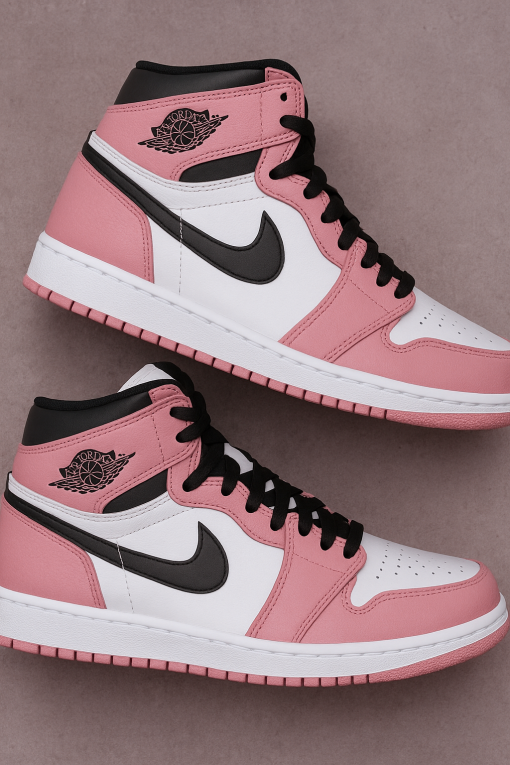 Air Jordan 1 White Pink Black