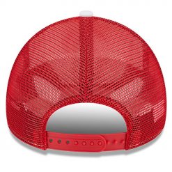 Atlanta Hawks New Era Court Sport Foam AFrame 9FORTY Adjustable Trucker Hat WhiteRed 4 ljdJK.jpg