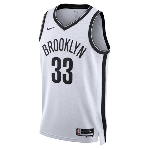 Brooklyn Nets Nike Association Edition Swingman Jersey White Nic Claxton Unisex