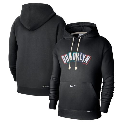 Brooklyn Nets Nike DriFIT City Edition Standard Issue Courtside Hoodie Men’s