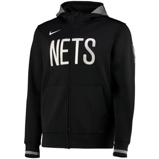 Brooklyn Nets Nike Thermaflex Full Zip Hoodie Men’s