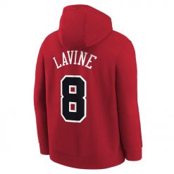 Chicago Bulls Nike Icon Name Number Hoodie Zach Lavine Youth