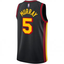 Dejounte Murray Atlanta Hawks Jordan Brand Unisex Swingman Jersey Statement Edition Black 3 lIlDN.jpg