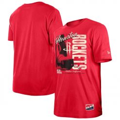 Houston Rockets New Era Distressed Throwback Vintage Color Pack T-Shirt Red