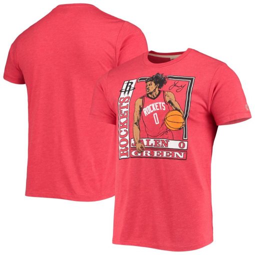 Jalen Green Houston Rockets Homage Rookie Player Pack TriBlend T-Shirt Red
