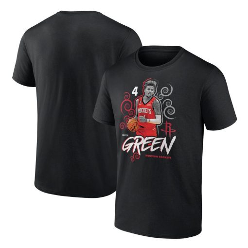 Jalen Green Houston Rockets Player Name Number Competitor T-Shirt Black