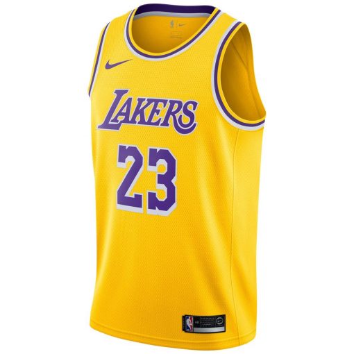 LeBron James Los Angeles Lakers Nike Swingman Player Jersey Gold Icon Edition