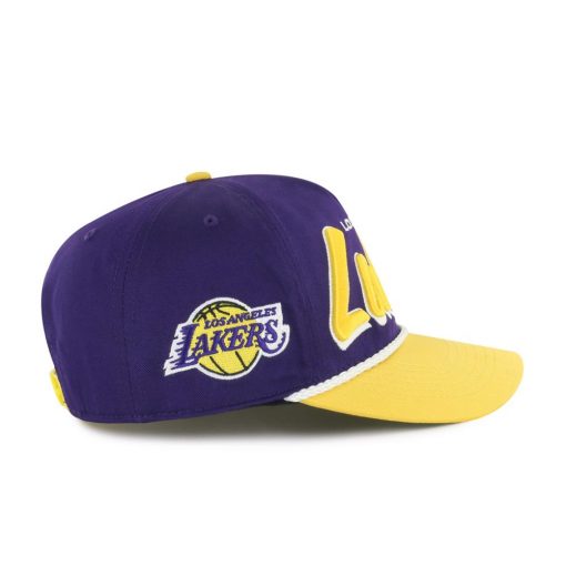 Los Angeles Lakers 47 Dropshadow Rope Hitch Adjustable Hat PurpleGold