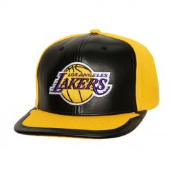 Los Angeles Lakers Mitchell Ness Day One Snapback Hat BlackGold
