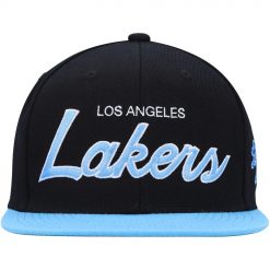 Los Angeles Lakers Mitchell Ness Hardwood Classics MVP Team Script 20 Snapback Hat Black