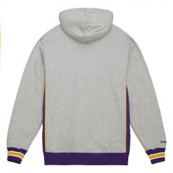 Los Angeles Lakers Mitchell Ness Hardwood Classics Premium Fleece Pullover Hoodie Heather Gray 3 i9QfO.jpg