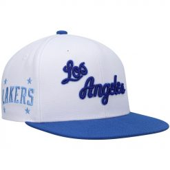 Los Angeles Lakers Mitchell Ness Hardwood Classics Snapback Hat WhiteRoyal