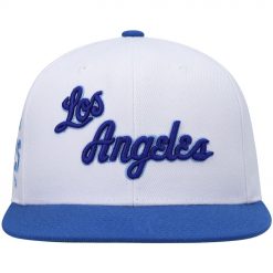 Los Angeles Lakers Mitchell Ness Hardwood Classics Snapback Hat WhiteRoyal