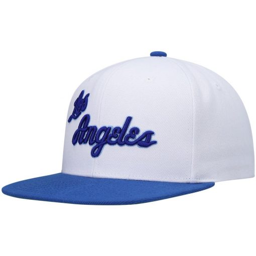 Los Angeles Lakers Mitchell Ness Hardwood Classics Snapback Hat WhiteRoyal
