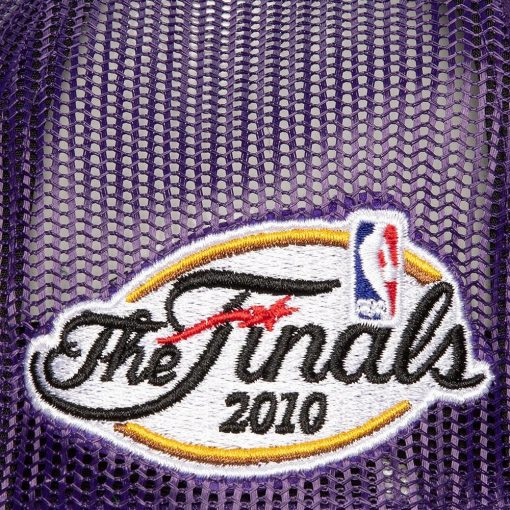 Los Angeles Lakers Mitchell Ness Roper Meshback Trucker Snapback Hat Purple