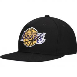 Los Angeles Lakers Mitchell Ness Shattered Snapback Hat Black