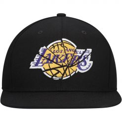 Los Angeles Lakers Mitchell Ness Shattered Snapback Hat Black