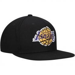 Los Angeles Lakers Mitchell Ness Shattered Snapback Hat Black