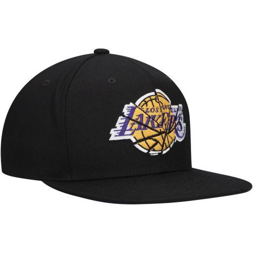 Los Angeles Lakers Mitchell Ness Shattered Snapback Hat Black