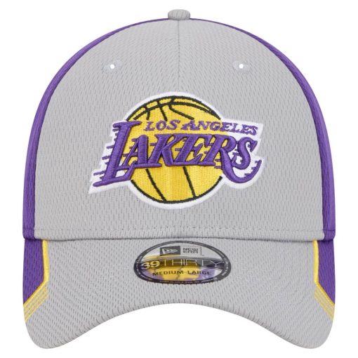 Los Angeles Lakers New Era Active Trim 39THIRTY Flex Hat GrayPurple