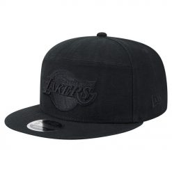 Los Angeles Lakers New Era Adventure Canvas Split Panel 9FIFTY Snapback Hat Black