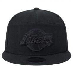 Los Angeles Lakers New Era Adventure Canvas Split Panel 9FIFTY Snapback Hat Black