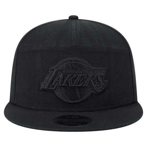Los Angeles Lakers New Era Adventure Canvas Split Panel 9FIFTY Snapback Hat Black
