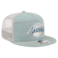 Los Angeles Lakers New Era Adventure Denim Split Panel 9FIFTY Snapback Trucker Hat 3 8rAVh.jpg
