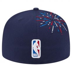 Los Angeles Lakers New Era Americana Fireworks 59FIFTY Fitted Hat Navy