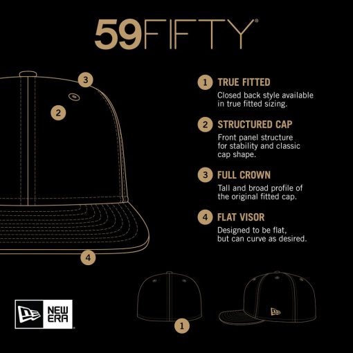 Los Angeles Lakers New Era Black White Logo 59FIFTY Fitted Hat Black