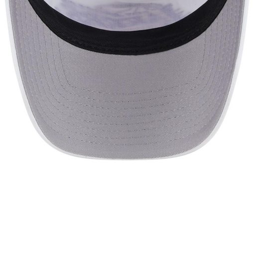 Los Angeles Lakers New Era Court Sport Foam AFrame 9FORTY Adjustable Trucker Hat WhitePurple