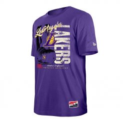 Los Angeles Lakers New Era Distressed Throwback Vintage Color Pack T-Shirt Purple
