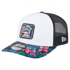 Los Angeles Lakers New Era Floral 9SEVENTY Adjustable Hat White