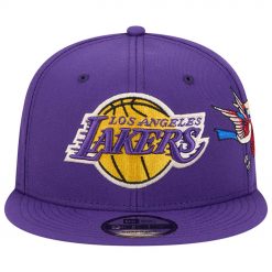 Los Angeles Lakers New Era Injection City Art 9FIFTY Snapback Hat Purple