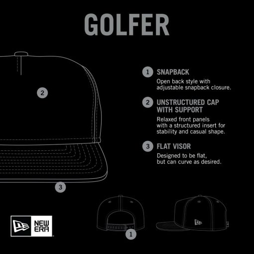 Los Angeles Lakers New Era Injection Everyday Golfer Adjustable Hat Black