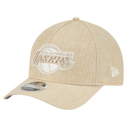 Los Angeles Lakers New Era Injection Woven AFrame 9FORTY Adjustable Hat Tan
