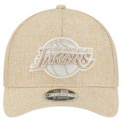 Los Angeles Lakers New Era Injection Woven AFrame 9FORTY Adjustable Hat Tan