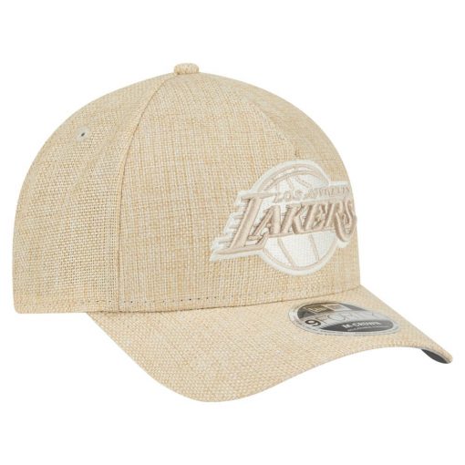 Los Angeles Lakers New Era Injection Woven AFrame 9FORTY Adjustable Hat Tan