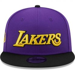 Los Angeles Lakers New Era Jersey Hook Statement Edition 9FIFTY Snapback Hat PurpleBlack
