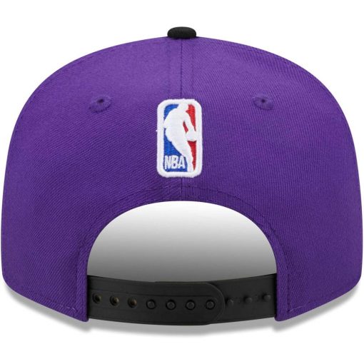 Los Angeles Lakers New Era Jersey Hook Statement Edition 9FIFTY Snapback Hat PurpleBlack