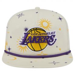 Los Angeles Lakers New Era Lunar Golfer Snapback Hat Cream