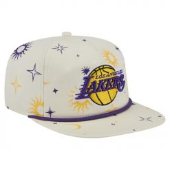Los Angeles Lakers New Era Lunar Golfer Snapback Hat Cream