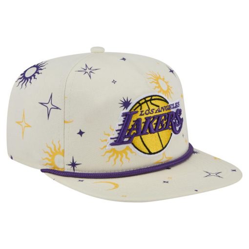 Los Angeles Lakers New Era Lunar Golfer Snapback Hat Cream