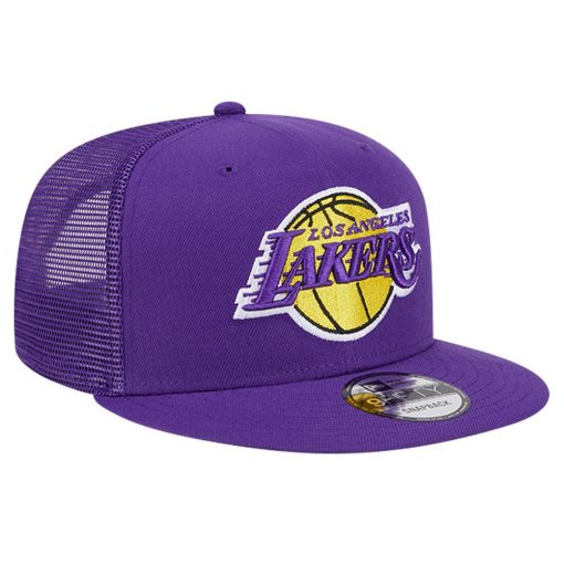 Los Angeles Lakers New Era Meshback 9FIFTY Snapback Hat Purple