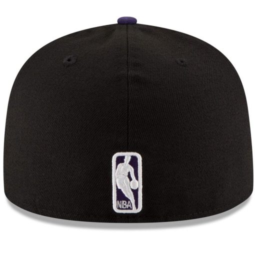 Los Angeles Lakers New Era Official Team Color 2Tone 59FIFTY Fitted Hat BlackPurple