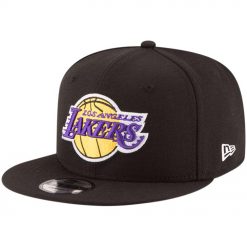 Los Angeles Lakers New Era Official Team Color 9FIFTY Snapback Hat Black