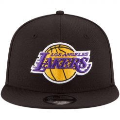 Los Angeles Lakers New Era Official Team Color 9FIFTY Snapback Hat Black