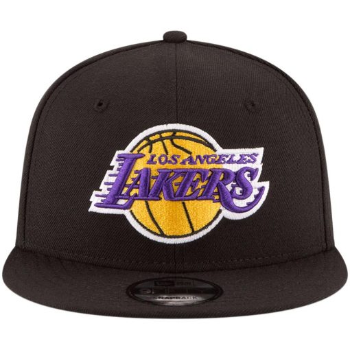 Los Angeles Lakers New Era Official Team Color 9FIFTY Snapback Hat Black