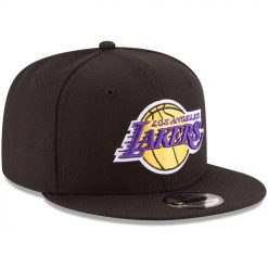 Los Angeles Lakers New Era Official Team Color 9FIFTY Snapback Hat Black